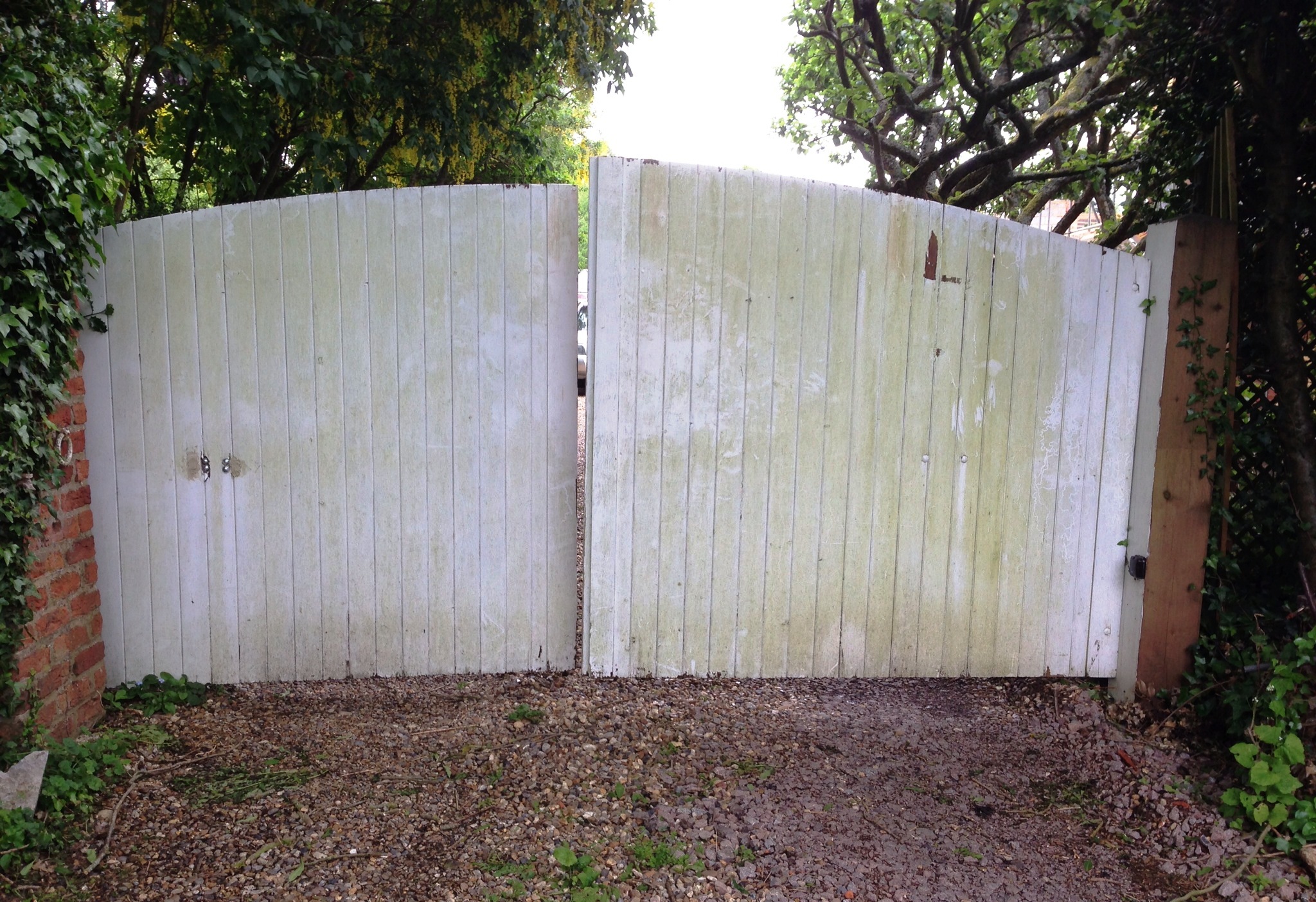 Rotten wooden gate